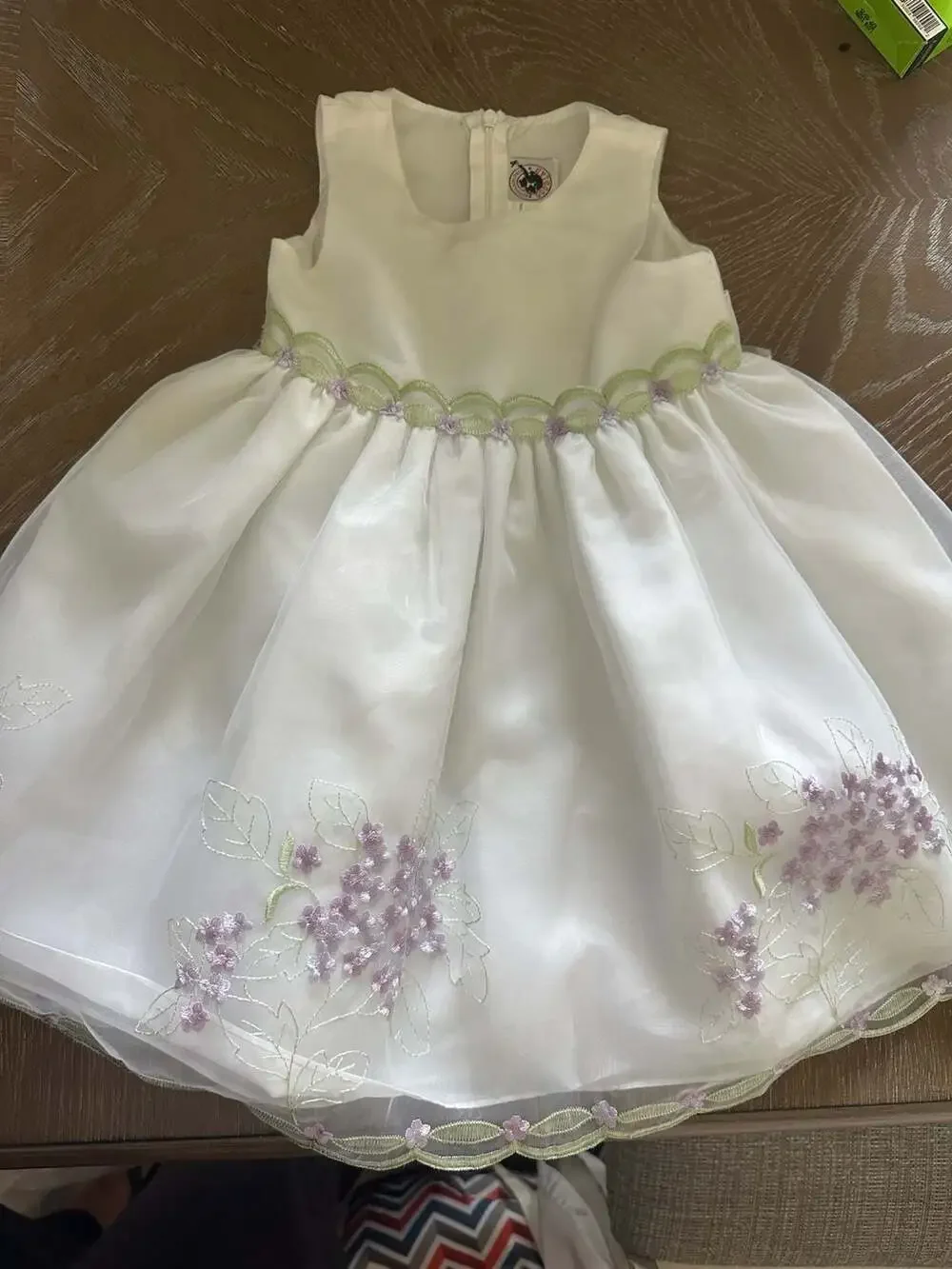 Good Lad Girls White Floral Embroidered Dress 2T Wedding Easter Church